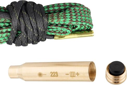 223 5.56 Gun Snake Cleaner + Bore Sight, Rifle Shotgun Gun Cleaning Snake for .22 .223 5.56mm, 223 Laser Bore Sight Together in Saudi Arabia