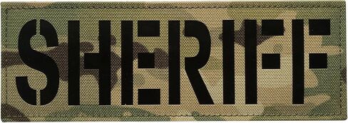 IR Infrared Sheriff Tactical Patch Police Patch for cosplay(6x2 Inch, Coyote Brown) in Kuwait