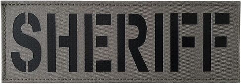 IR Infrared Sheriff Tactical Patch Police Patch for cosplay(6x2 Inch, Coyote Brown) in Kuwait