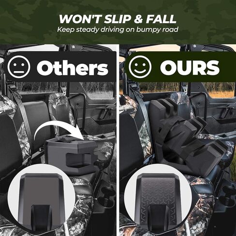 حامل مسدس KEMIMOTO UTV، حامل مسدس UTV مضاد للخدش ومقاوم للصدمات، دعامة تثبيت على المقعد متوافق مع Polaris Ranger General Can Am Defender Pioneer جنبًا إلى جنب (عقد بندقيتين) in Kuwait