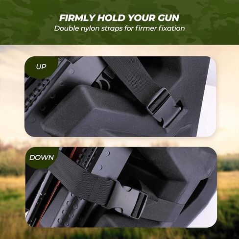 حامل مسدس KEMIMOTO UTV، حامل مسدس UTV مضاد للخدش ومقاوم للصدمات، دعامة تثبيت على المقعد متوافق مع Polaris Ranger General Can Am Defender Pioneer جنبًا إلى جنب (عقد بندقيتين) in Kuwait