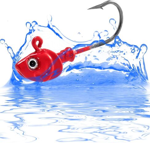 Dr.Fish 10 عبوات من رؤوس طُعم السباحة، رؤوس لصيد الأسماك في المياه المالحة، رؤوس مسطحة لصيد الأسماك بعيون ثلاثية الأبعاد، خطافات من الفولاذ عالي الكربون للمياه المالحة، طُعم صيد الأسماك المفلطحة، سمك الهلبوت بومبانو باس in Kuwait