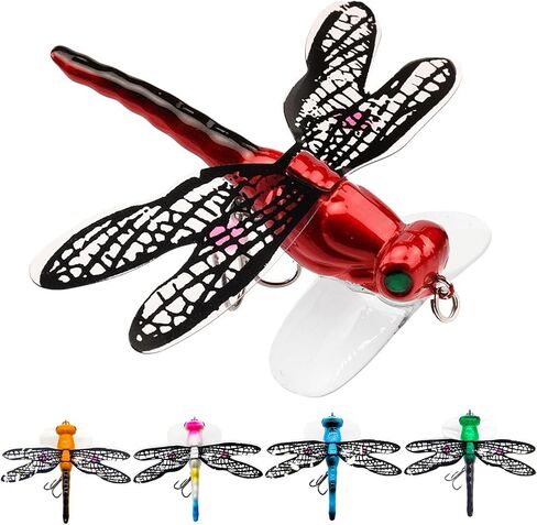 Topwater Dragonfly Fishing Lures Realistic Insect Design Bait with Hooks in Kuwait