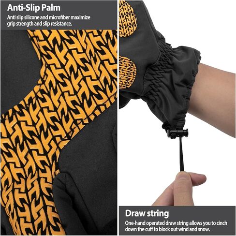 قفازات الصيد Hunthor Ice، قفازات ثينسوليت 3M قابلة للتحويل بدون أصابع، قفازات صيد للرجال والنساء مع نسيج مرن، مثالية للطقس البارد، وصيد الأسماك في الشتاء والتصوير الفوتوغرافي in Kuwait