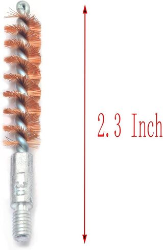 10 Pcs Phosphor Bristle Bronze Bore Gun Cleaning Brush for Rifle Pistol Shotgun (9mm) in Saudi Arabia
