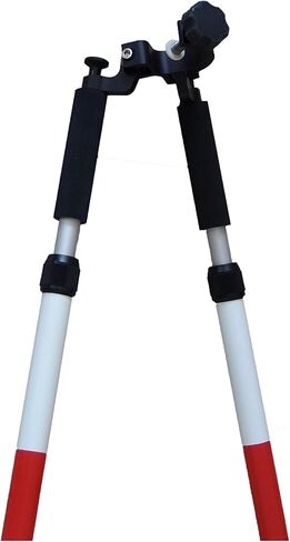 Bipod Surveying, Aluminum Bipod Monopod for Leveling Staff and Prism Poles of Surveying,Total Station GPS GNSS （Black in Saudi Arabia