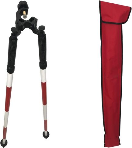Bipod Surveying, Aluminum Bipod Monopod for Leveling Staff and Prism Poles of Surveying,Total Station GPS GNSS （Black in Saudi Arabia