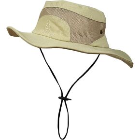 Mens Sun Hat Wide Brim Summer Safari Hat, Cotton Fishing Boonie Hat UV Hats, Mesh Bucket Gardening Hats in Saudi Arabia