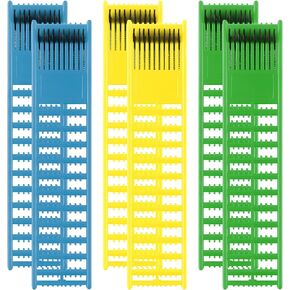 mouhike Fishing Snelled Hook Holder 4pcs/6pcs Fishing Leader Line Board Organizer for Storing Fishing Line Winding Board Rigs Holder Leader Tray Hook Keeper