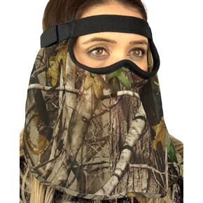 DOWN UNDER OUTDOORS Camo Face Mask for Hunting in Sheer Mesh or Fleece | Adjustable for Men, Women and Kids in Saudi Arabia