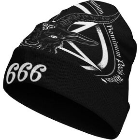 QZLAN Baphomet Beanie Goat Hat Satanic Gothic Multicoloured in Kuwait
