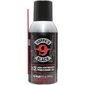 Hoppe's HBL4A No 9 Black Lube with Straw, 4 oz Aerosol