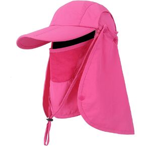 CRISTGEE Foldable Sun Cap, Fishing Hats, UPF 50+ Protection Caps with Face Mask Neck Flap in Saudi Arabia