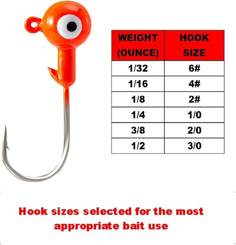 BEELAXY Fishing Lures Jig Heads , Sharp Fishing Hooks for Bass Trout Freshwater,Saltwater Multi Pack in Saudi Arabia