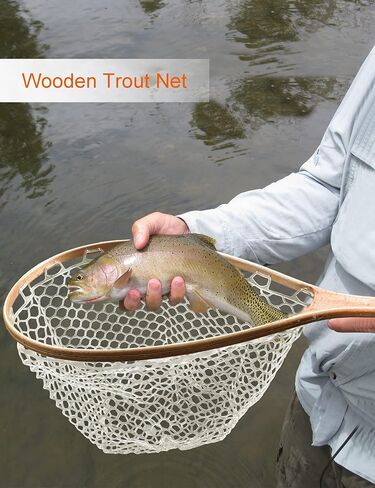 Sjqecyfv يطير الصيد صافي سمك السلمون المرقط صافي المطاط شبكة سمك السلمون المرقط سيليكون شبكة الهبوط المياه العذبة كاياك العائمة يطير شباك الصيد الصيد والإفراج صافي in Kuwait