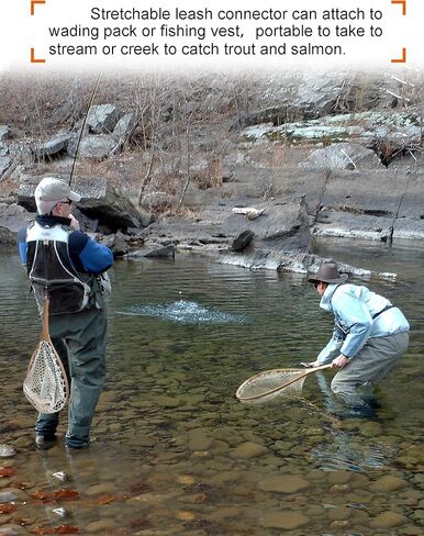 Sjqecyfv يطير الصيد صافي سمك السلمون المرقط صافي المطاط شبكة سمك السلمون المرقط سيليكون شبكة الهبوط المياه العذبة كاياك العائمة يطير شباك الصيد الصيد والإفراج صافي in Kuwait