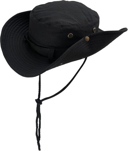 Pickag Fishing Hat Boonie Sun Protection Hat for Beach Hiking Gardening Safari Tactical Outdoor Gear in Kuwait