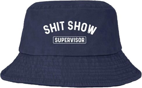 قبعة دلو Philysonic Shit Show Supervisor Hat قبعة دلو للسيدات، قبعة دلو مرحة in Kuwait