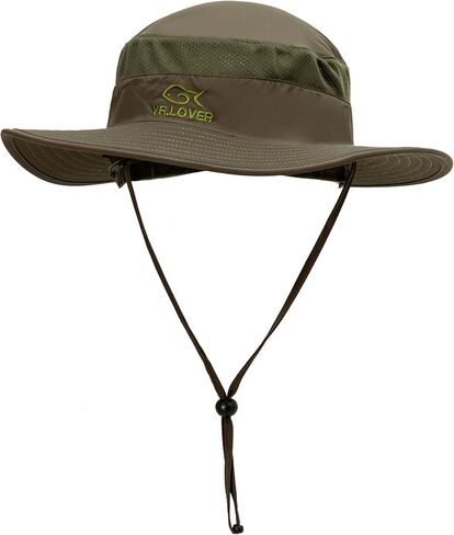 YR.Lover Outdoor UV Sun Protection Wide Brim Fishing Cap with Removable Flap in Saudi Arabia