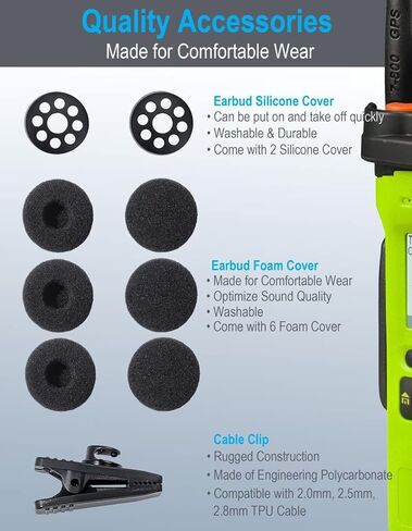 سماعة أذن سلكية واحدة لأجهزة راديو موتورولا XPR6380 XPR6580 XPR7380 XPR7580 XPR7350e XPR7380e XPR7550e XPR7580e XPR 7350e XPR 7550e XPR 6380 6580 7380 7580 7380e 7580e، سماعة رأس على شكل G in Kuwait