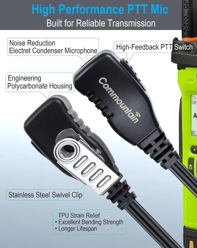 سماعة أذن سلكية واحدة لأجهزة راديو موتورولا XPR6380 XPR6580 XPR7380 XPR7580 XPR7350e XPR7380e XPR7550e XPR7580e XPR 7350e XPR 7550e XPR 6380 6580 7380 7580 7380e 7580e، سماعة رأس على شكل G in Kuwait