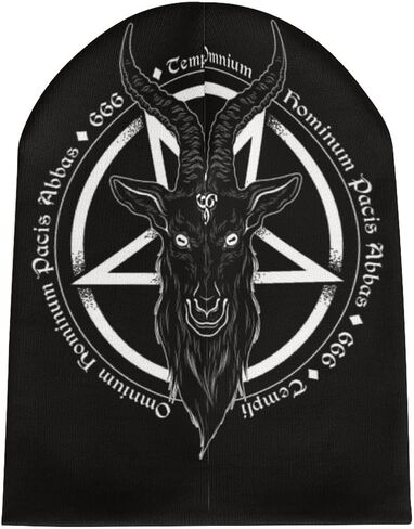 QZLAN Baphomet Beanie Goat Hat Satanic Gothic Multicoloured in Kuwait