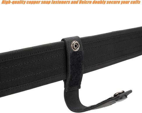 TACNEX Handcuff Strap w/Snap Closure Cuff Holder Nylon Keeper Chain/Hinged Cuffs Carrier Quick Release Clip Hook for ASP Handcuff 1.75"/ 2"/2.25" Duty Belt Law Enforcement Police Sheriff Security in Kuwait