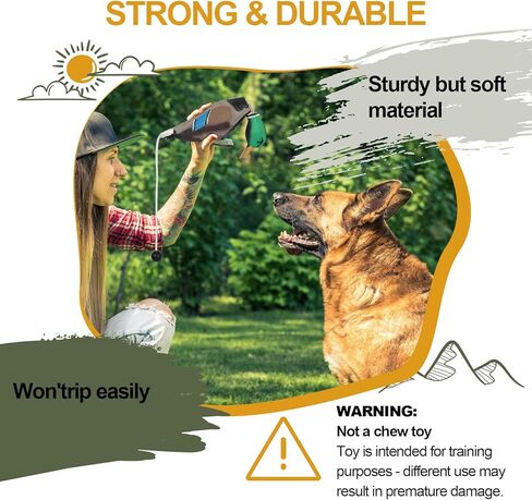 مصد دمية البط الميت لصيد الطيور المائية المسترد تدريب الكلاب ناعم متين عائم مناسب للكلاب أو كلاب الصيد البالغة in Kuwait