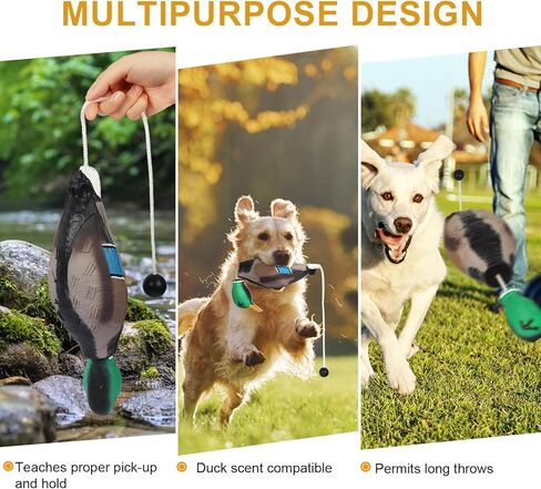 مصد دمية البط الميت لصيد الطيور المائية المسترد تدريب الكلاب ناعم متين عائم مناسب للكلاب أو كلاب الصيد البالغة in Kuwait