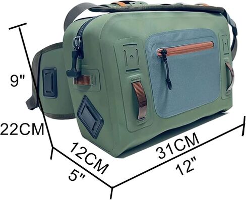 Submersible Lumbar Pack Waterproof Hip Waist Packs for Kayaking Fishing (Green) in Saudi Arabia