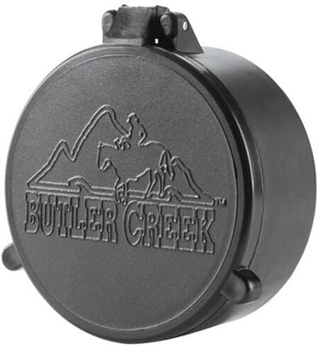 Butler Creek 21 Objective Flip Open Scope Cover , Black in Saudi Arabia