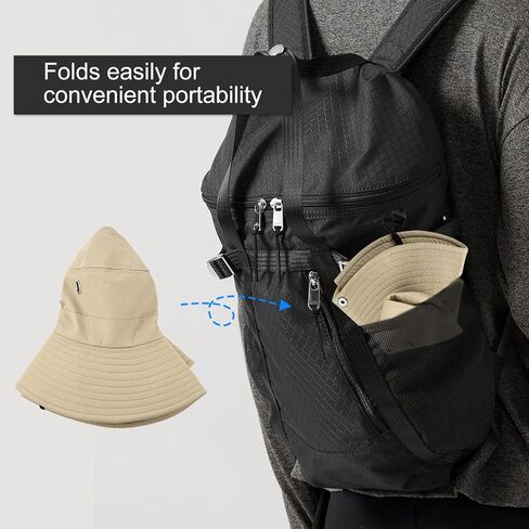 ELEZAY Bucket Hat UPF 50+ Unisex Outdoor Cowboy Summer Sun Hats with Wide Brim in Kuwait