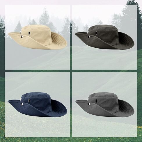 ELEZAY Bucket Hat UPF 50+ Unisex Outdoor Cowboy Summer Sun Hats with Wide Brim in Kuwait