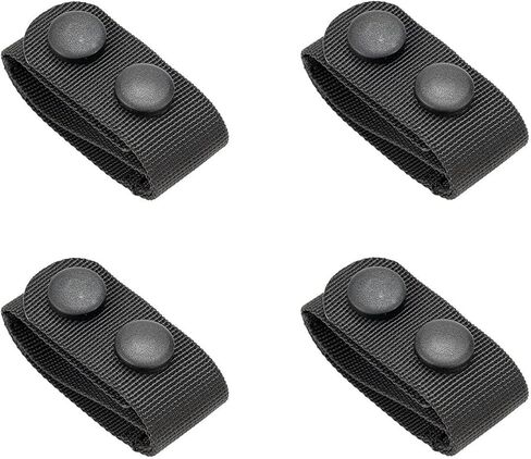 TACNEX Duty Belt Keepers w/Double Snaps for 1.5"/1.75"/ 2"/2.25" Wide Utility Belt Loop Stays Nylon Tactical Belt Holder Retainer Police Security Law Enforcement Military Accessories in Kuwait