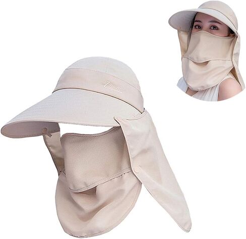 Fashion Outdoor UPF 50+ UV Sun Protection Waterproof Quick Dry Breathable Face Neck Flap Cover Folding Sun Hat in Saudi Arabia