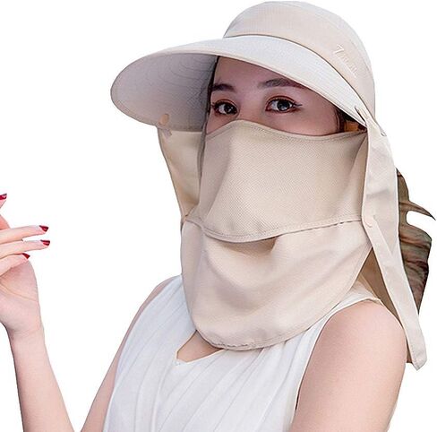 Fashion Outdoor UPF 50+ UV Sun Protection Waterproof Quick Dry Breathable Face Neck Flap Cover Folding Sun Hat in Saudi Arabia