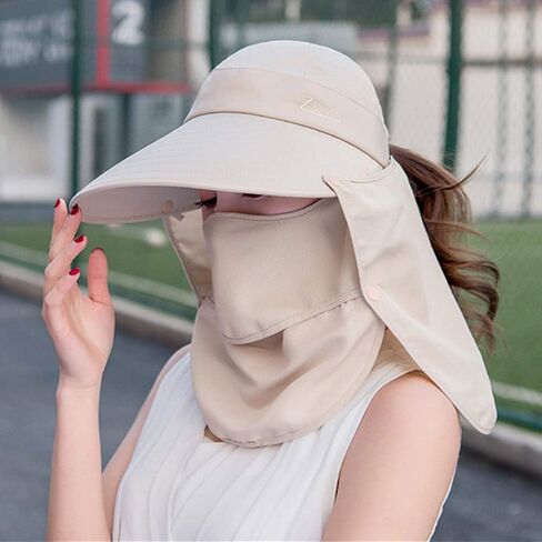 Fashion Outdoor UPF 50+ UV Sun Protection Waterproof Quick Dry Breathable Face Neck Flap Cover Folding Sun Hat in Saudi Arabia