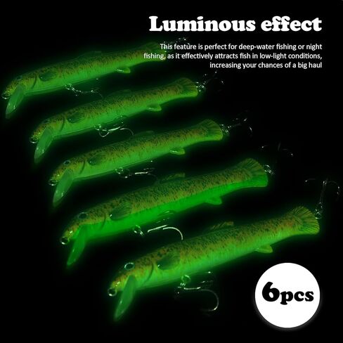 FREGITO صيد السمك بلوبر السحر توبوتر الصيد إغراء مع ذيل المروحة قلم رصاص سمك السلور بايك جثم خطاف ثلاثي الطعم لباس سمك السلمون المرقط العين رمادية فاتحة اللون بايك الصيد العائمة إغراء للمياه العذبة المياه المالحة in Kuwait