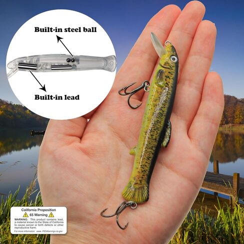 FREGITO صيد السمك بلوبر السحر توبوتر الصيد إغراء مع ذيل المروحة قلم رصاص سمك السلور بايك جثم خطاف ثلاثي الطعم لباس سمك السلمون المرقط العين رمادية فاتحة اللون بايك الصيد العائمة إغراء للمياه العذبة المياه المالحة in Kuwait