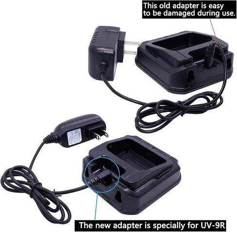 قاعدة شاحن بطارية Baofeng مع محول أمريكي 100-240 فولت لراديو Baofeng المقاوم للماء في اتجاهين UV-9R UV-9R Plus UV-9RPRO BF-A58 BF-9700 GT-3WP UV-82WP R760 Plus Series in Saudi Arabia