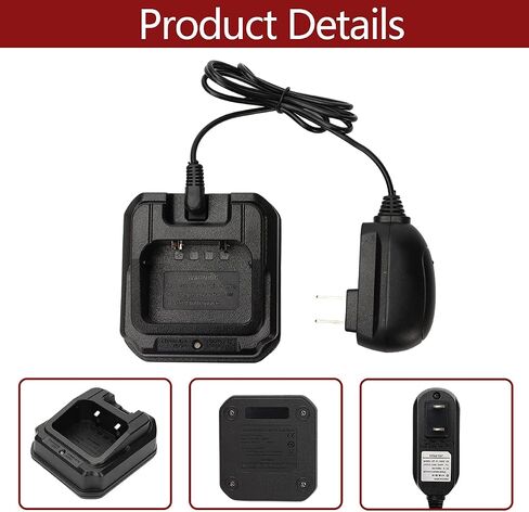 قاعدة شاحن بطارية Baofeng مع محول أمريكي 100-240 فولت لراديو Baofeng المقاوم للماء في اتجاهين UV-9R UV-9R Plus UV-9RPRO BF-A58 BF-9700 GT-3WP UV-82WP R760 Plus Series in Saudi Arabia