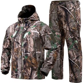 YEVHEV Quiet Hunting Clothes Clothing Suit Gear Camouflage Hoodie Jacket Pants