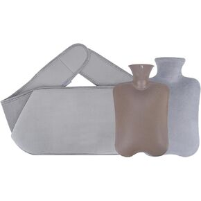 زجاجة ماء ساخن من أوزيرال مع غطاء ناعم، كيس ماء ساخن مصنوع من مادة PVC سعة 2 لتر، مناسب لآلام الكتف والرقبة، الأيدي والأقدام الدافئة، تشنجات الحيض، مع غطاء قطيفة، كيس ماء ساخن قابل للفصل in Kuwait