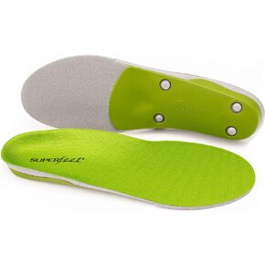 Superfeet All-Purpose Support High Arch Insoles (Green) - Trim-To-Fit Orthotic Shoe Inserts - Professional Grade - Men 2.5-5 / Women 4.5-6