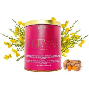 LIFE BY SUBLIME - A delicious blend of Apple, Passion Fruit, and toasted Yerba Mate | Made in Brazil - Elevate Tea - 3.58oz | IMPROVES MOOD and PROMOTES CALM | CAFFEINE-FREE in Saudi Arabia