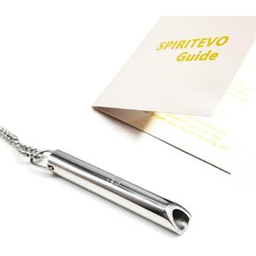 SpiritEvo Mindful Breathing Necklace and Velvet Bag, Anxiety Necklace for Stress Relief, Meditation Gifts, Breathing Exercises in Kuwait