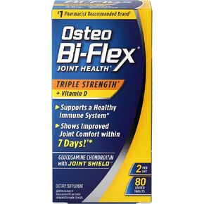 Osteo Bi-Flex Triple Strength(5) with Vitamin D Glucosamine Chondroitin Joint Health Supplement, Coated Tablets, 80 Count in Kuwait