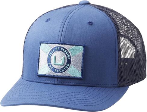 HUK رجالي شبكة سائق الشاحنة Snapback | قبعة صيد مضادة للوهج، ولاية فلوريدا - بحر سارجاسو in Kuwait