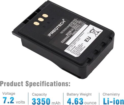 بطارية IFREQTECH BP-307 3350 مللي أمبير 7.2 فولت بطارية ليثيوم أيون بديلة متوافقة مع Icom ID-52A ID-52E ID-50A IC-705 IP-100H IP-501H IP-503H استبدال الراديو ثنائي الاتجاه Icom BP-272 BP-271 BP- 273 بطارية in Saudi Arabia