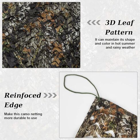 Yeacool شبكة مموهة شبكة مموهة عسكرية فائضة شبكة مموهة هادئة مع دعم شبكي للصيد والرماية والديكور صورة ظلة غطاء سيارة للتخييم in Kuwait
